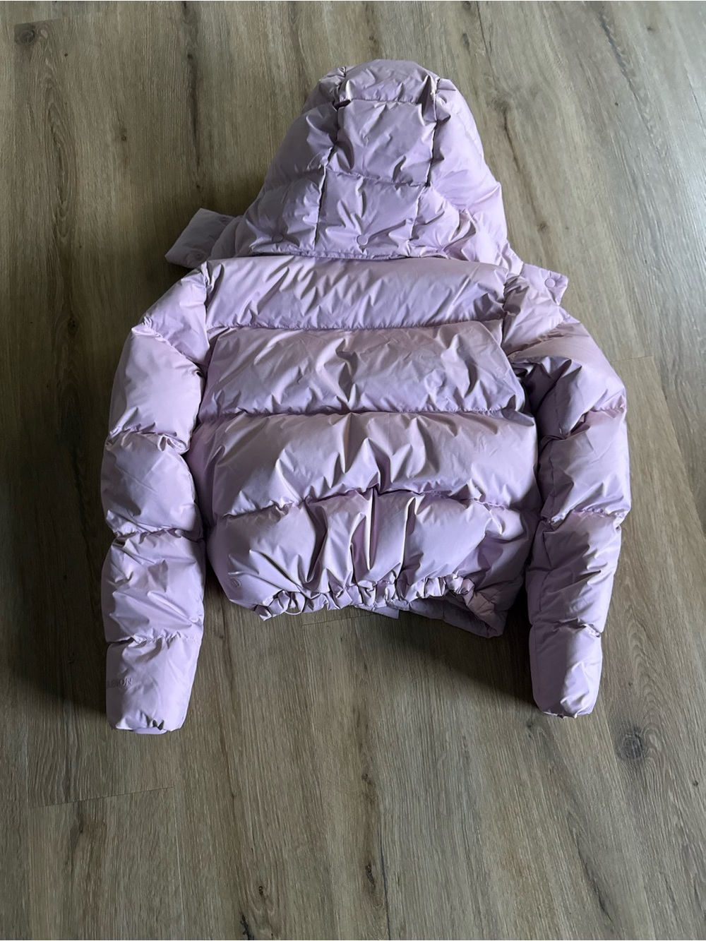 Lululemon cropped puffer jacket light pink - Picture 3 of 5